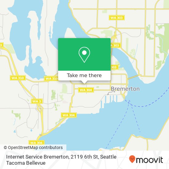 Internet Service Bremerton, 2119 6th St map