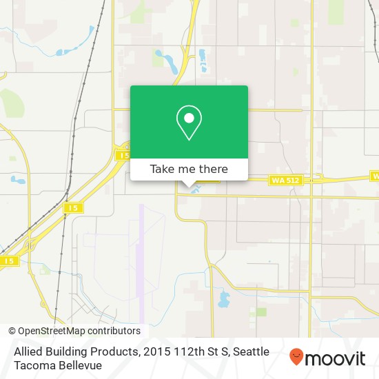 Allied Building Products, 2015 112th St S map