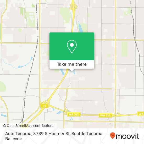 Mapa de Acts Tacoma, 8739 S Hosmer St