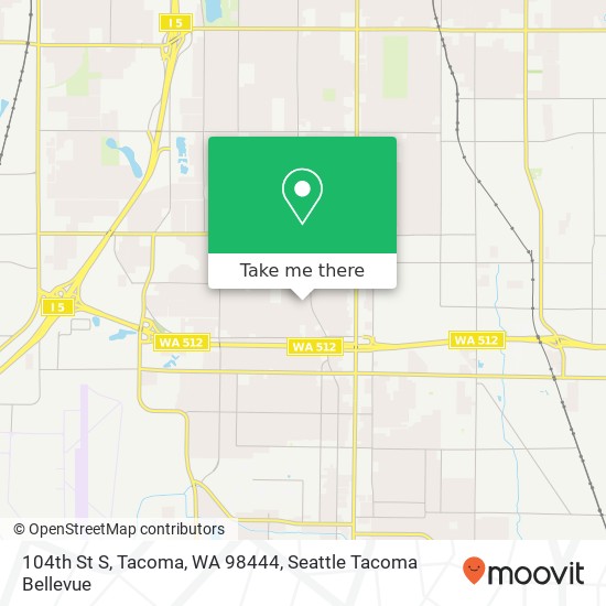 104th St S, Tacoma, WA 98444 map