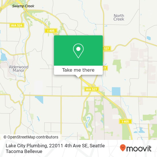 Mapa de Lake City Plumbing, 22011 4th Ave SE