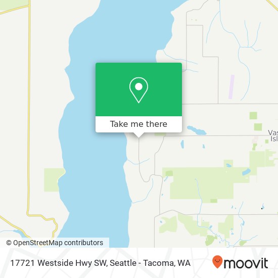 Mapa de 17721 Westside Hwy SW, Vashon, WA 98070