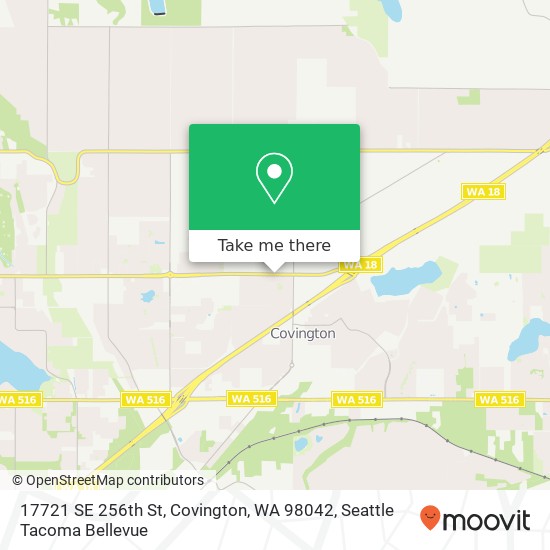 17721 SE 256th St, Covington, WA 98042 map