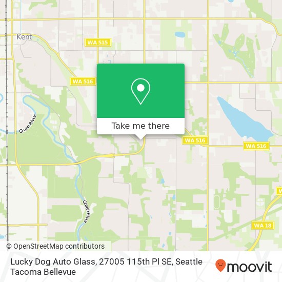 Mapa de Lucky Dog Auto Glass, 27005 115th Pl SE