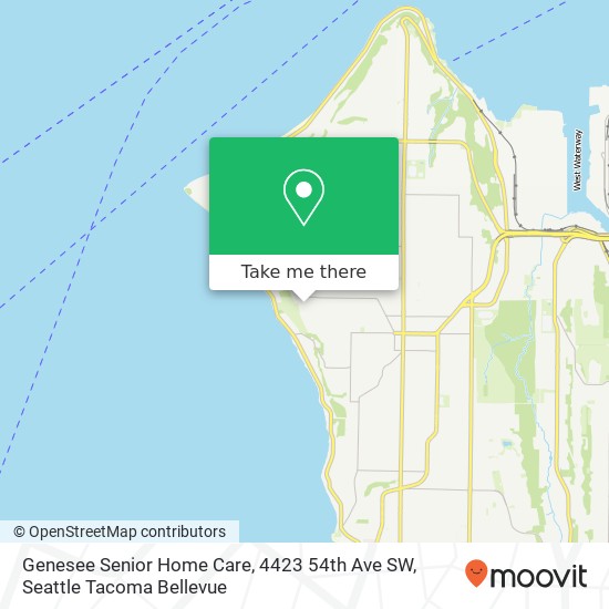 Mapa de Genesee Senior Home Care, 4423 54th Ave SW