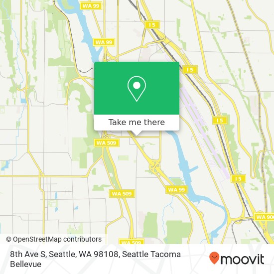 Mapa de 8th Ave S, Seattle, WA 98108