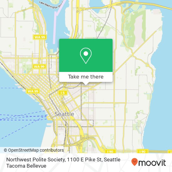 Northwest Polite Society, 1100 E Pike St map