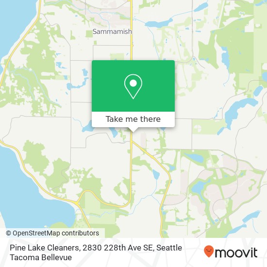 Mapa de Pine Lake Cleaners, 2830 228th Ave SE