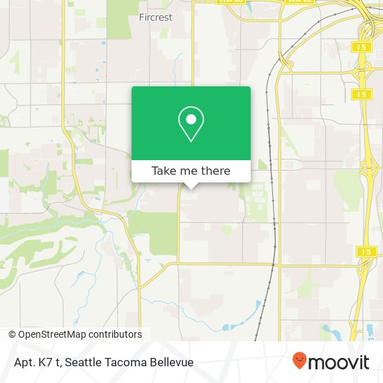 Mapa de Apt. K7 t, 5102 S 58th St Apt. K7 t, Tacoma, WA 98467, USA