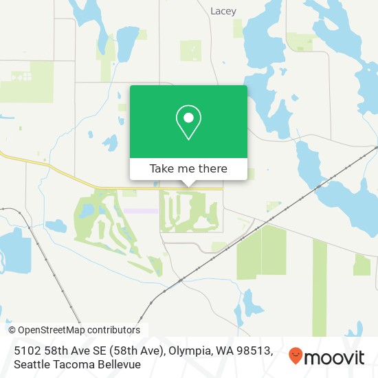 Mapa de 5102 58th Ave SE (58th Ave), Olympia, WA 98513