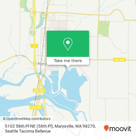 Mapa de 5102 58th Pl NE (58th Pl), Marysville, WA 98270