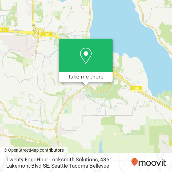 Mapa de Twenty Four Hour Locksmith Solutions, 4851 Lakemont Blvd SE