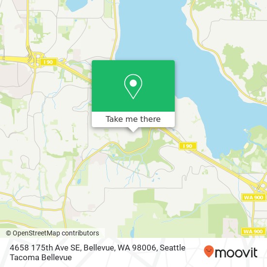 Mapa de 4658 175th Ave SE, Bellevue, WA 98006