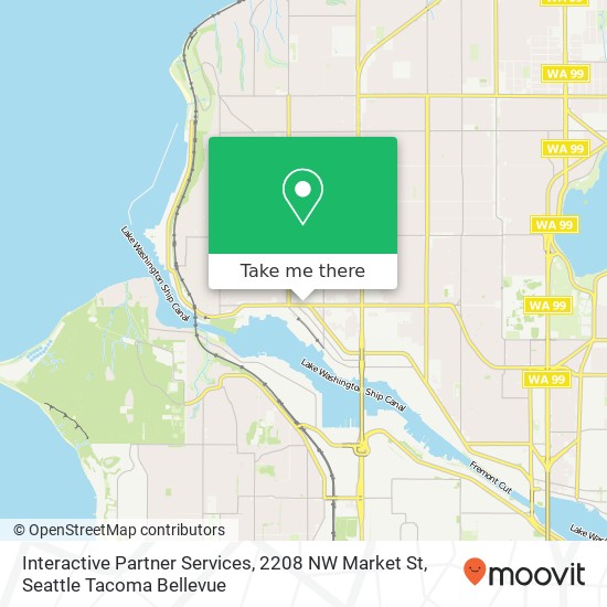 Mapa de Interactive Partner Services, 2208 NW Market St