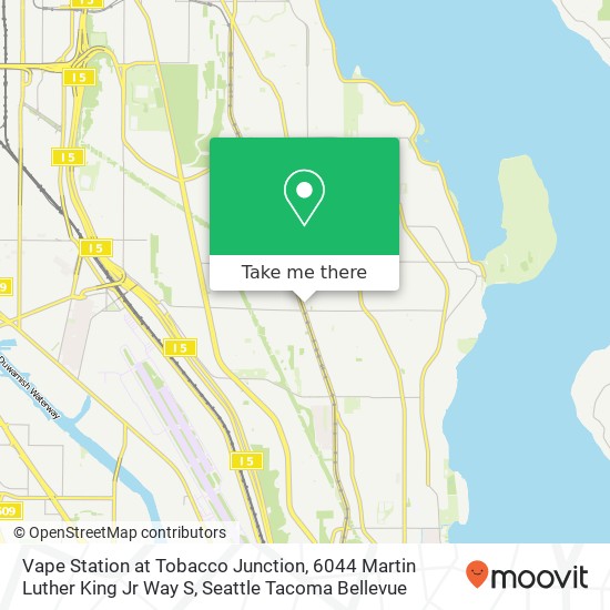 Vape Station at Tobacco Junction, 6044 Martin Luther King Jr Way S map