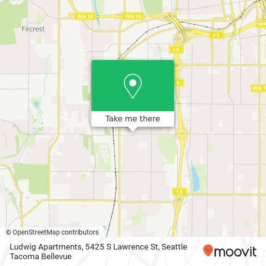 Ludwig Apartments, 5425 S Lawrence St map