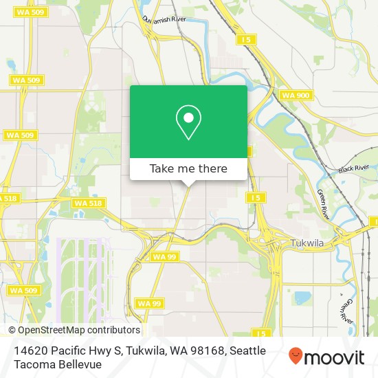 14620 Pacific Hwy S, Tukwila, WA 98168 map