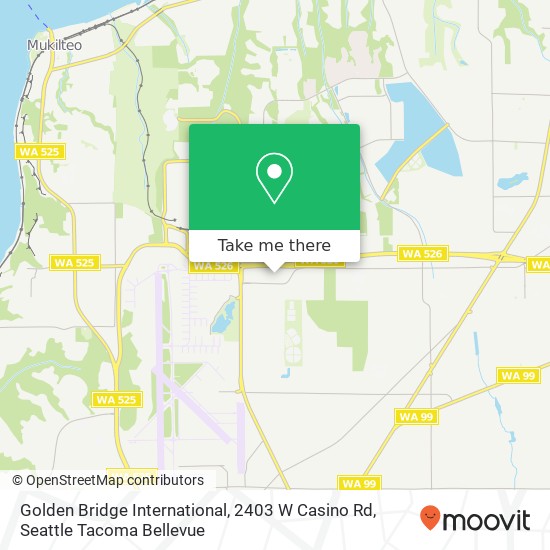 Mapa de Golden Bridge International, 2403 W Casino Rd