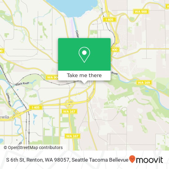 Mapa de S 6th St, Renton, WA 98057