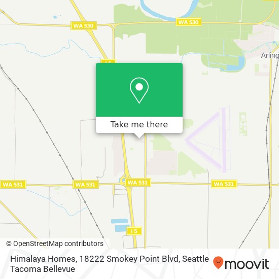 Himalaya Homes, 18222 Smokey Point Blvd map