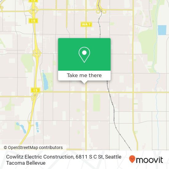 Mapa de Cowlitz Electric Construction, 6811 S C St