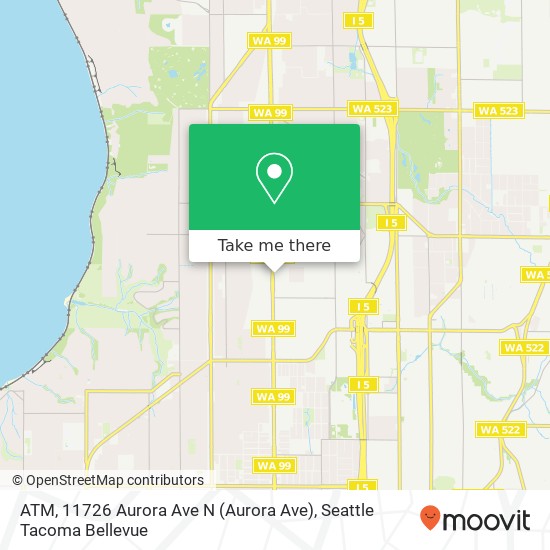 Mapa de ATM, 11726 Aurora Ave N