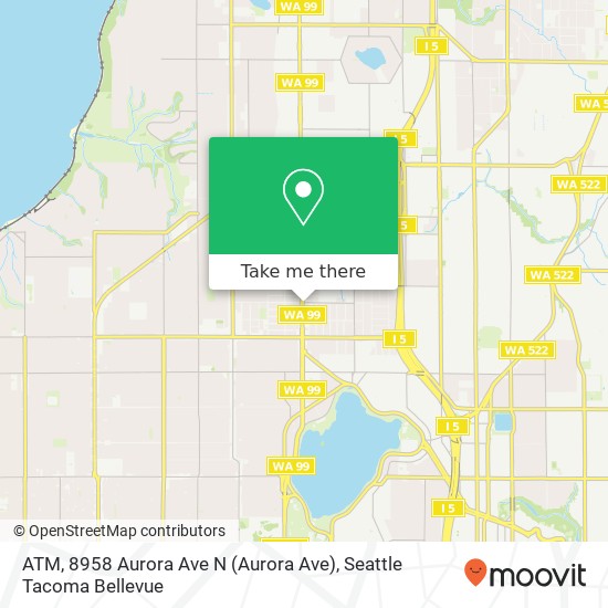 ATM, 8958 Aurora Ave N map