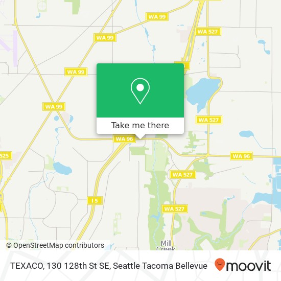 Mapa de TEXACO, 130 128th St SE