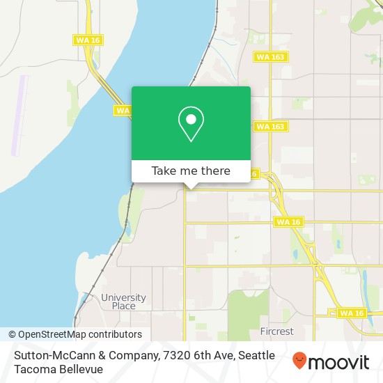 Mapa de Sutton-McCann & Company, 7320 6th Ave