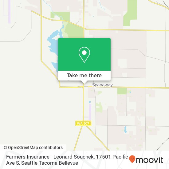 Mapa de Farmers Insurance - Leonard Souchek, 17501 Pacific Ave S
