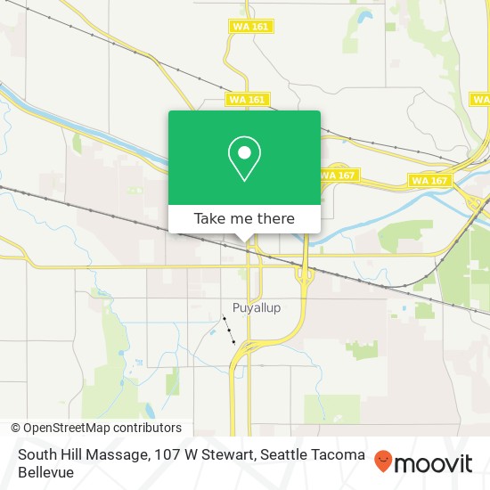 South Hill Massage, 107 W Stewart map