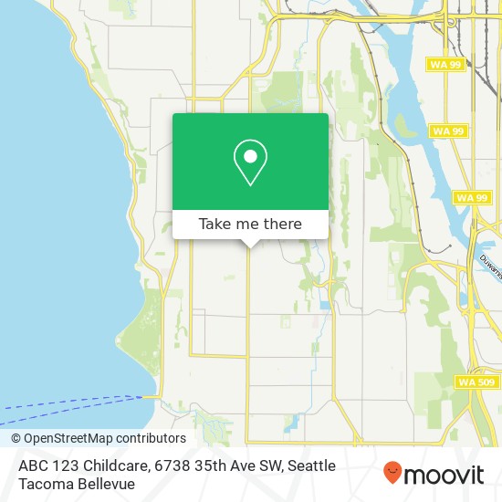 ABC 123 Childcare, 6738 35th Ave SW map