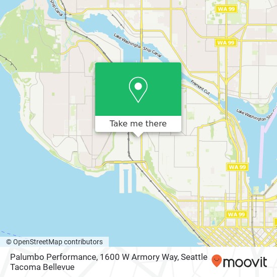 Mapa de Palumbo Performance, 1600 W Armory Way