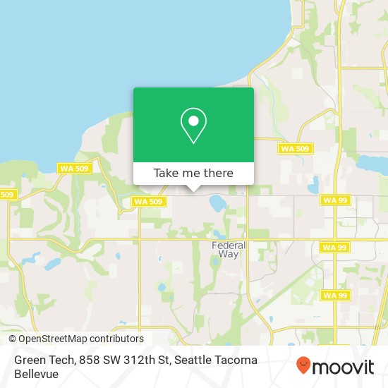 Mapa de Green Tech, 858 SW 312th St