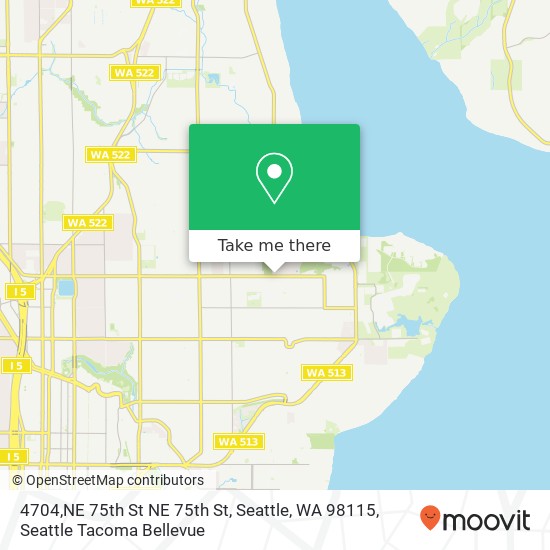 4704,NE 75th St NE 75th St, Seattle, WA 98115 map