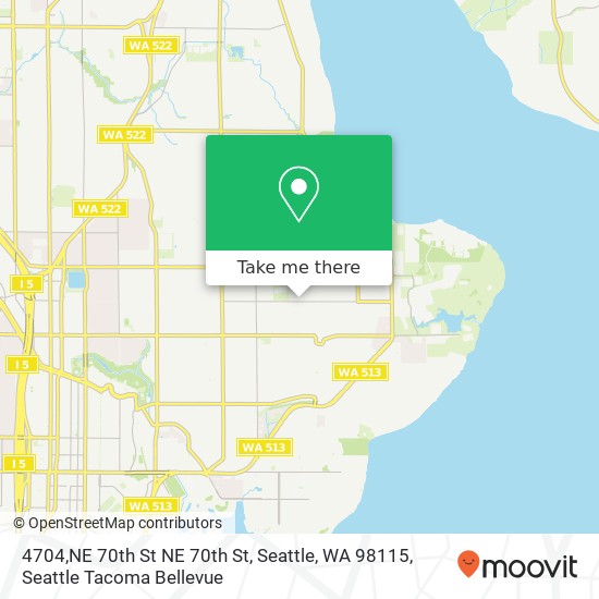 4704,NE 70th St NE 70th St, Seattle, WA 98115 map