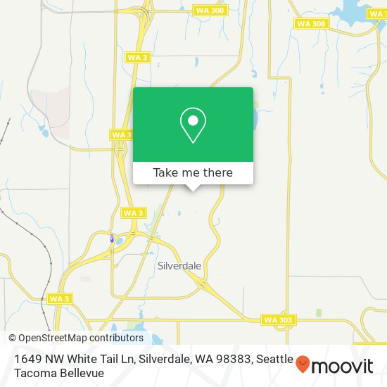 Mapa de 1649 NW White Tail Ln, Silverdale, WA 98383