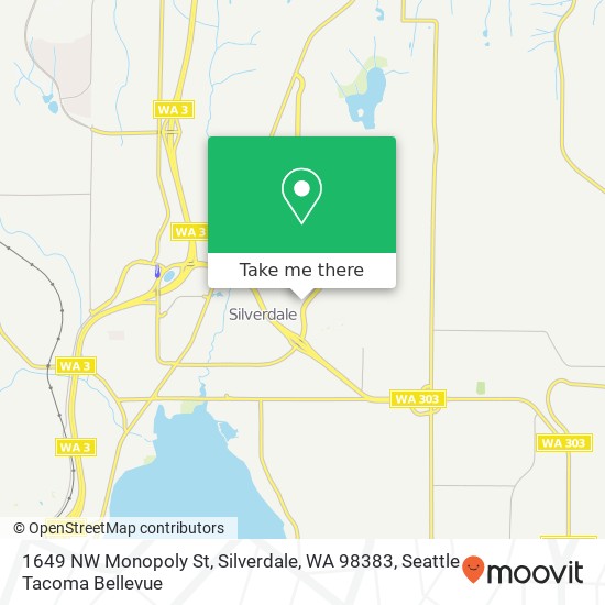 1649 NW Monopoly St, Silverdale, WA 98383 map