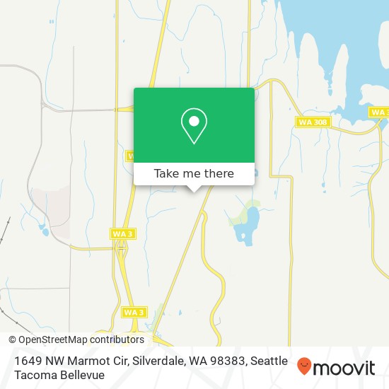 Mapa de 1649 NW Marmot Cir, Silverdale, WA 98383