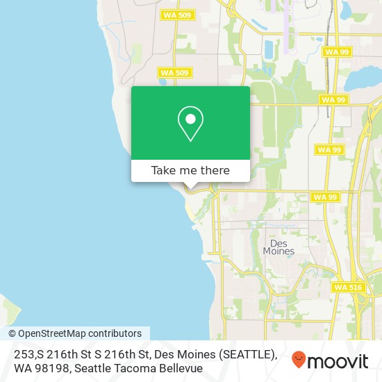 253,S 216th St S 216th St, Des Moines (SEATTLE), WA 98198 map