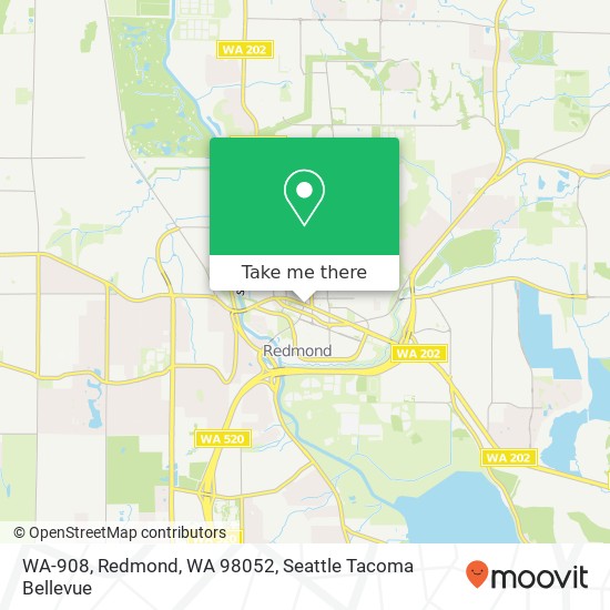 Mapa de WA-908, Redmond, WA 98052