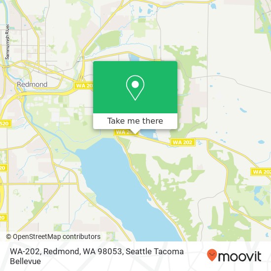 WA-202, Redmond, WA 98053 map