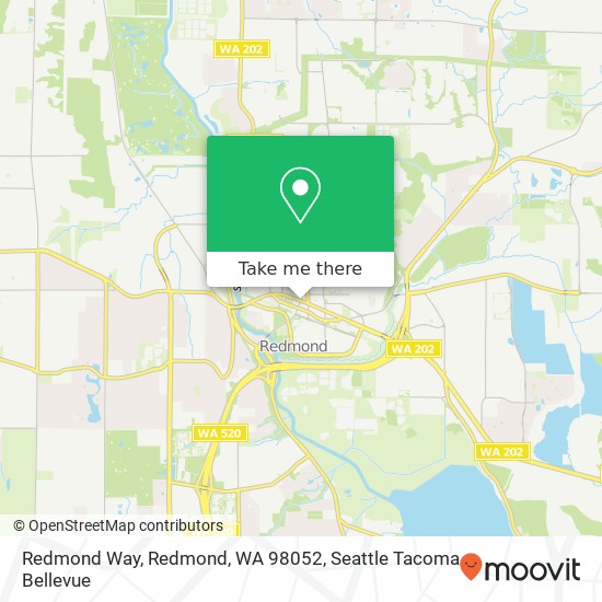 Mapa de Redmond Way, Redmond, WA 98052