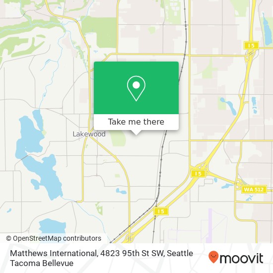 Mapa de Matthews International, 4823 95th St SW