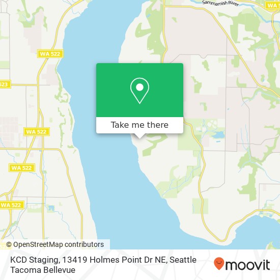 Mapa de KCD Staging, 13419 Holmes Point Dr NE