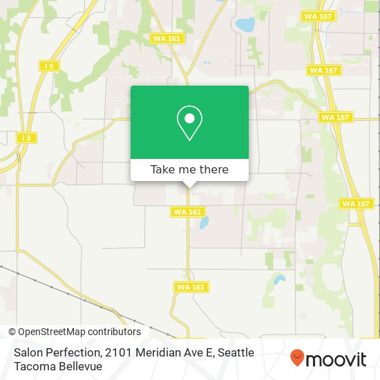 Mapa de Salon Perfection, 2101 Meridian Ave E