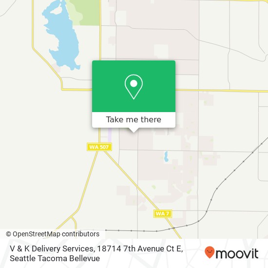 Mapa de V & K Delivery Services, 18714 7th Avenue Ct E