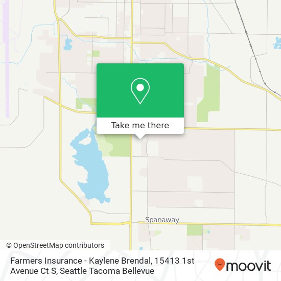 Mapa de Farmers Insurance - Kaylene Brendal, 15413 1st Avenue Ct S