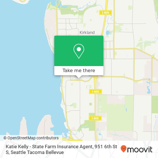 Mapa de Katie Kelly - State Farm Insurance Agent, 951 6th St S
