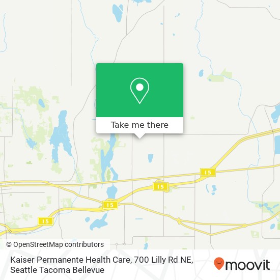 Kaiser Permanente Health Care, 700 Lilly Rd NE map